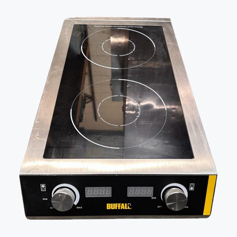 Buffalo twin induction hob GF239-03 7000W 32amp