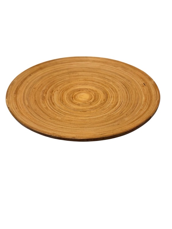 Bamboo plate bowl 12”
