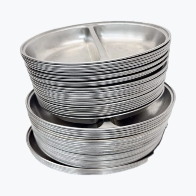 Veg dish 20” (single & 2 sections + lid)