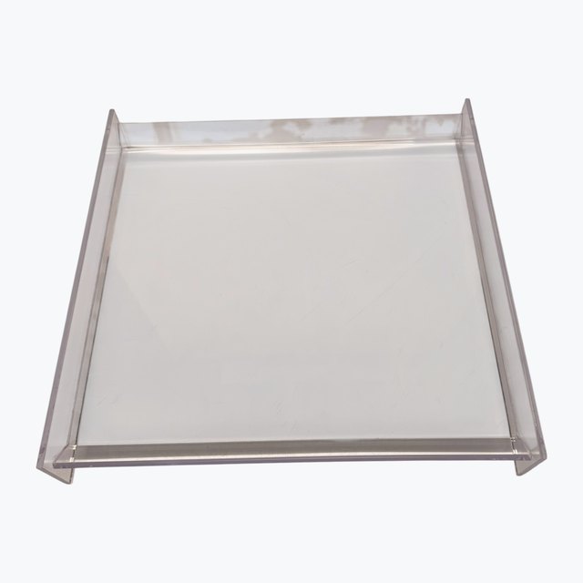 Clear perspex canapé tray 14”x13”