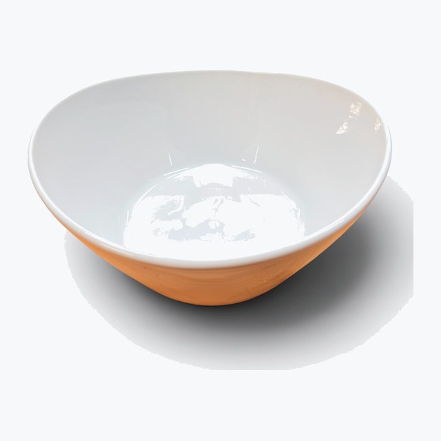 White bowl 20cm W x 9cm H